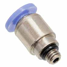 6mm O.D Tube, M6 x 1 Thread Hexagon Male Connector | Push in Fitting