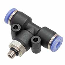 6mm O.D Tubing M5 Thread Male Branch Tee Pneumatic Fitting
