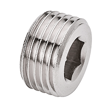 Stainless Steel Compression Tube Fitting - Male Thread Inner Hexagon Plug 