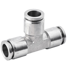 1/2 Inch O.D. Tubing Union Tee 316 Stainless Steel Pneumatic Fitting