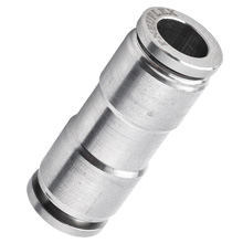 1/4 Inch O.D. Tube Union Straight 316 Stainless Steel Pneumatic Fitting