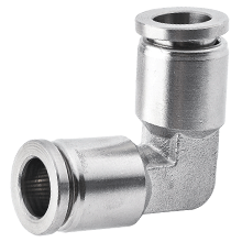 12mm O.D. Tube to 10mm O.D. Tube Union Elbow Reducer 316 Stainless Steel Push to Connect Fitting