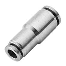 8mm O.D. Tube to 4mm O.D. Tube Union Straight Reducer 316 Stainless Steel Push in Fitting