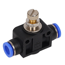 10mm O.D. Hose Union Straight Flow Control Valve Pneumatic Fitting