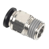 1/2 Inch Tube 1/8 NPT Thread Male Connector Pneumatic Fitting