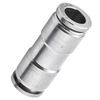 1/4 Inch O.D. Tube Union Straight 316 Stainless Steel Pneumatic Fitting