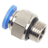 10mm Tube BSPP, G 1/4 Thread Male Connector Push to Connect Fitting