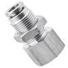 10mm O.D. Tube, PT, R, BSPT 1/2 Thread Bulkhead Female Connector 316 Stainless Steel Pneumatic Fitting