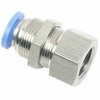 10mm to BSPT 1/4 Bulkhead Female Connector Pneumatic Fitting