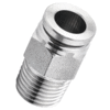 10mm Tube, PT, R, BSPT 1/4 Thread Male Straight Stainless Steel Push to Connect Fitting