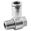 10mm O.D. Tube, PT, R, BSPT 1/8 Thread Male Banjo 316 Stainless Steel Push in Fitting