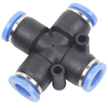 8mm O.D to 8mm O.D Tube Union Cross One Touch Tube Fitting
