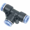 8mm Tubing to 8mm Tubing Union Tee Pneumatic Air Connector