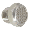1/8 PT, R, BSPT Thread Stainless Steel Silencer with Filter Wire Net