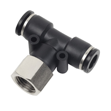 Pack of 5 MacCan Pneumatic PT3/8-N2 Male Branch Tee 3/8 Tube OD x 1/4 NPT Thread Push to Connect Fittings 