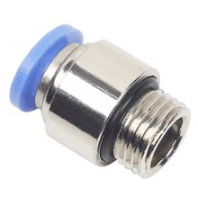 16mm O.D Tube BSPP, G 1/2 Thread Hexagon Male Connector Pneumatic Fitting