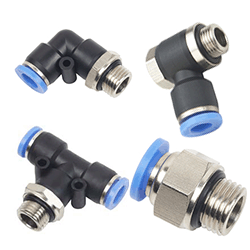 6mm Threaded Pneumatic Push In Touch to Connect Y Union fitting Air Male 1/8" 