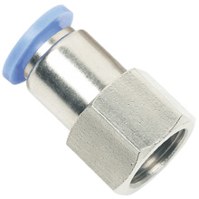 15mm Tubing to BSPT 3/8 Female Straight Pneumatic Connector