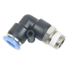 14mm Tube, PT, R, BSPT 3/8 Thread Male Elbow Pneumatic Connector