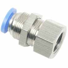 10mm Tube PT 3/8 Bulkhead Female Connector Pneumatic Fitting