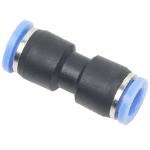 1/4 Inch O.D Tube Union Straight Plastic Push in Fitting