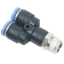 12mm Tubing BSPT 1/2 Thread Male Y Push to Connect Fitting