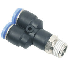 8mm O.D Tubing R 1/8 Thread Male Y Pneumatic Air Fitting