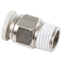 6mm O.D Tube, M6x1 Thread Male Connector Push in Fitting