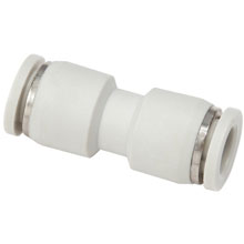 White Push in Fitting - Union Straight